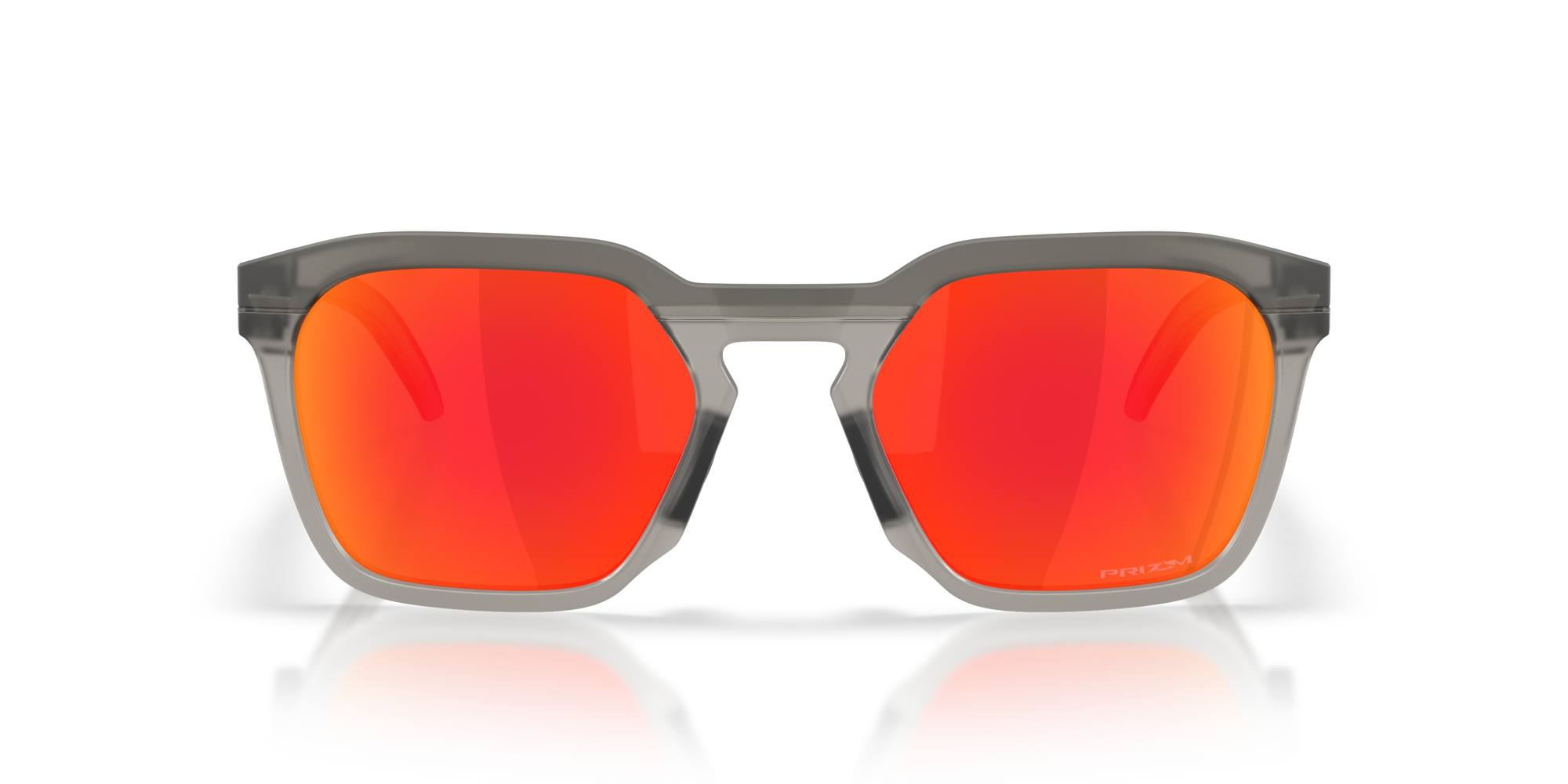 Oakley Okulary przeciwsłoneczne HSTN SQ Matte Grey Smoke / Prizm Ruby OO9533-02