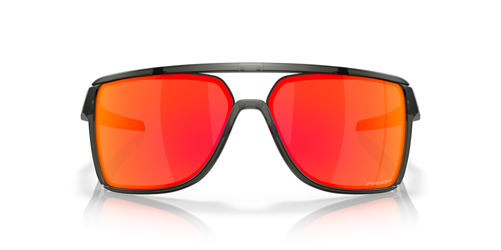 Oakley Sunglasses Castel Matte Grey Smoke, Prizm Ruby OO9147-05