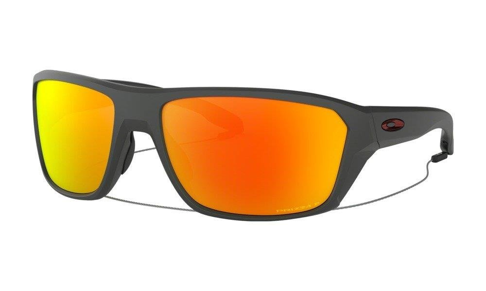 Oakley Okulary przeciwsłoneczne SPLIT SHOT Matte Heather Grey/Prizm Ruby Polarized OO9416-08