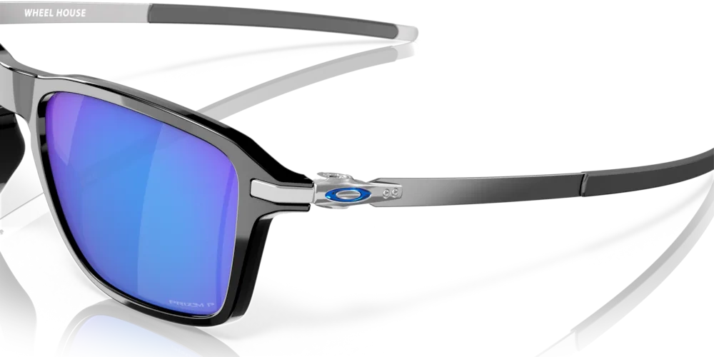 Oakley Okulary przeciwsłoneczne WHEEL HOUSE Polished Black/Prizm Sapphire PolarizedOO9469-07