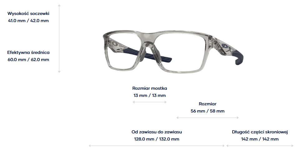 Oakley Okulary korekcyjne Versafuse SQ OX8201-03