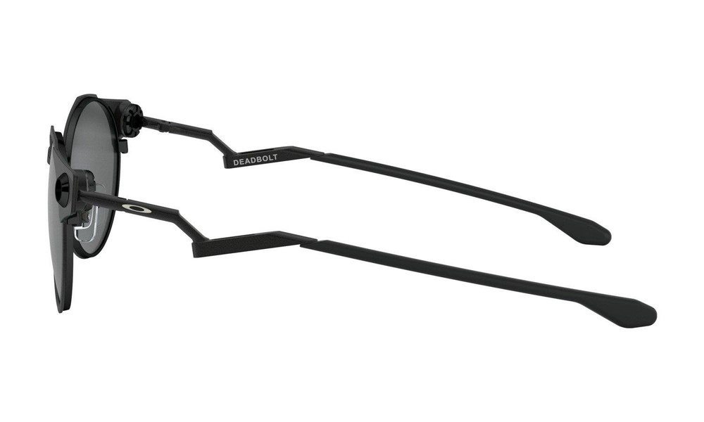 Oakley Okulary przeciwsłoneczne DEADBOLT Satin Black/Prizm Black Polarized OO6046-03