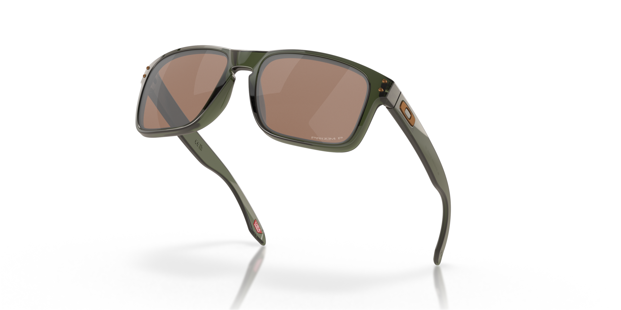 Oakley Okulary przeciwsłoneczne HOLBROOK Olive Ink / Prizm Tungsten Polarized OO9102-W8