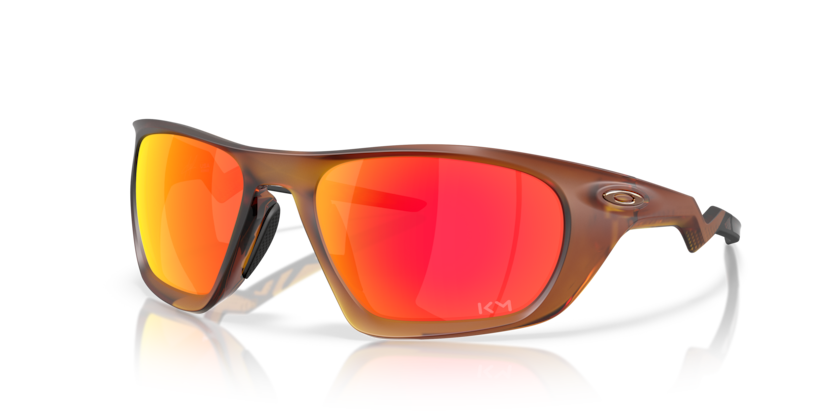 Oakley Okulary przeciwsłoneczne LATERALIS Kylian Mbappé Signature Matte Dark Amber / Prizm Ruby OO9431-16