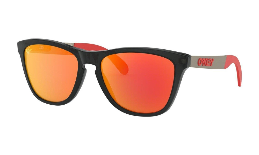 Oakley Okulary przeciwsłoneczne FROGSKINS MIX MotoGP Matte Black Ink/Prizm Ruby OO9428-09