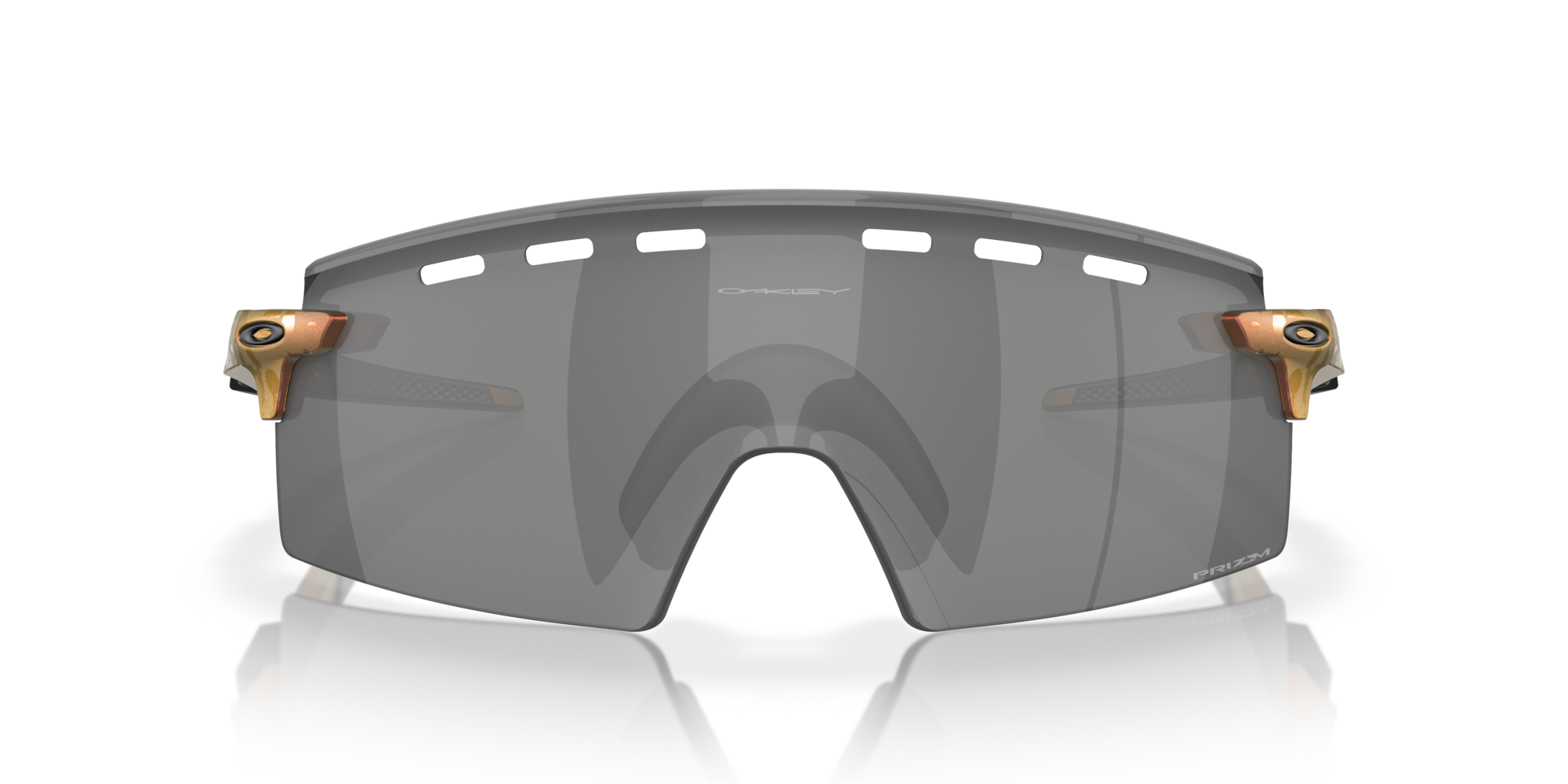 Oakley Okulary przeciwsłoneczne ENCODER STRIKE VENTED Community Collection Matte Red/Gold Colorshift/Prizm Black OO9235-12