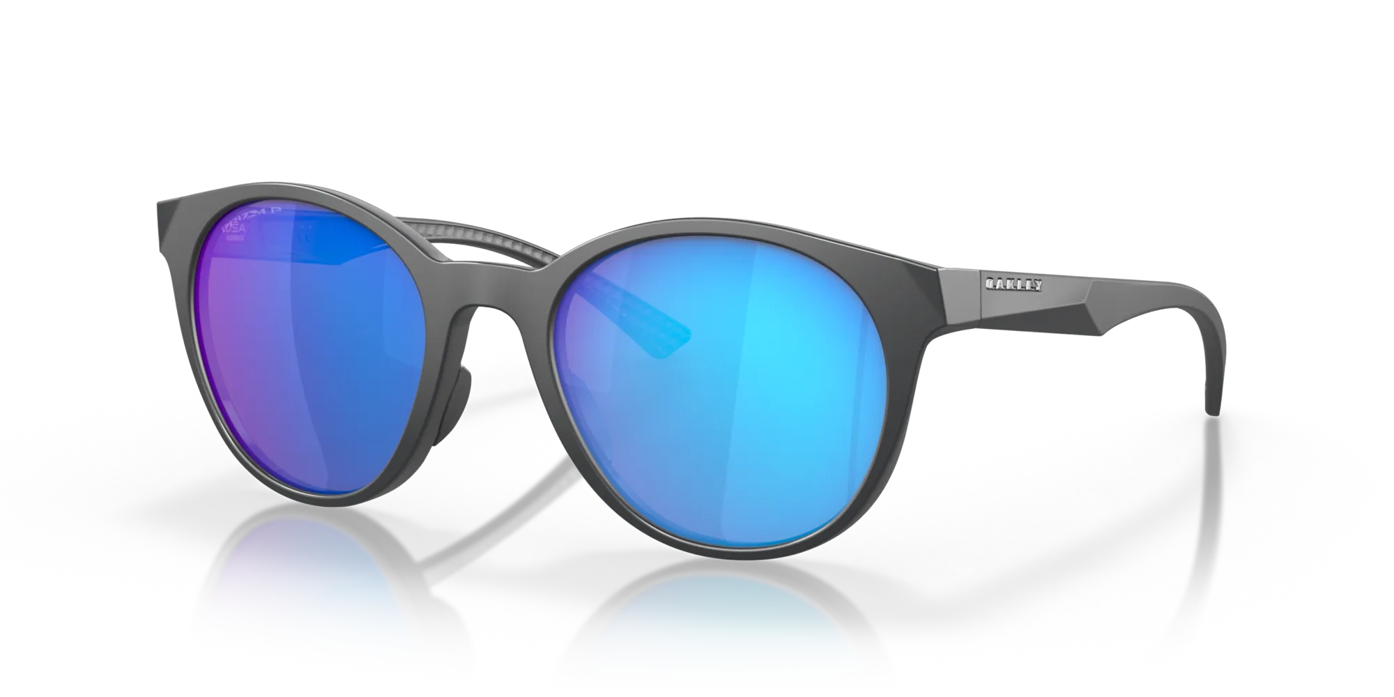 Oakley Sunglasses SPINDRIFT Matte Carbon, Prizm Sapphire Polarized OO9474-09