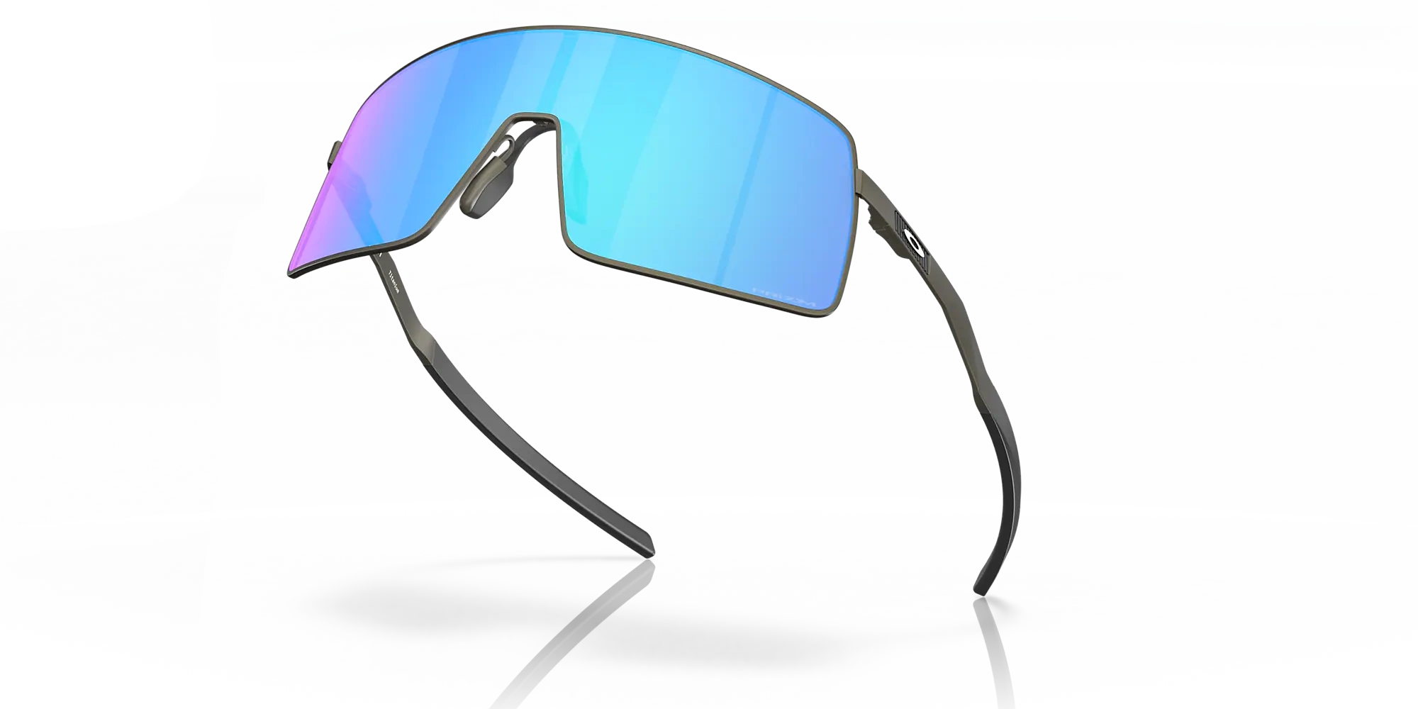 Oakley Okulary przeciwsłoneczne SUTRO TI Satin Lead / Prizm Sapphire OO6013-04