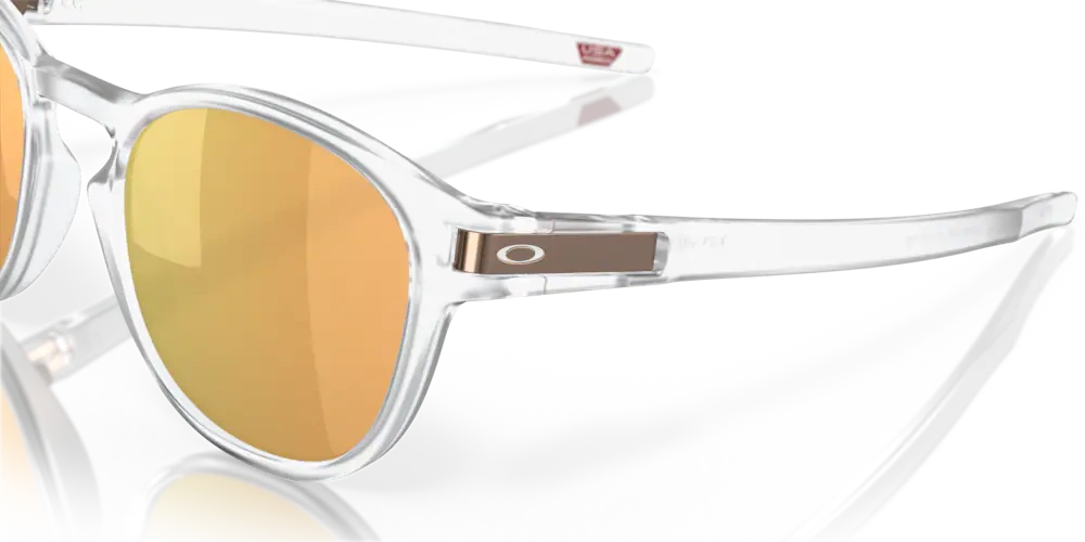 Oakley Sunglasses LATCH Matte Clear/Prizm Rose Gold Polarized OO9265-52