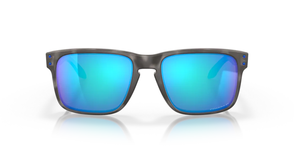 Oakley Sunglasses HOLBROOK Matte Black Tortoise / Prizm Sapphire Polarized OO9102-G7