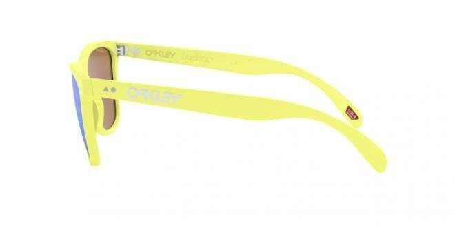 Oakley Okulary przeciwsłoneczne FROGSKIN 35th ANNIVERSARY Matte Neon Yellow/Prizm Sapphire OO9444-03
