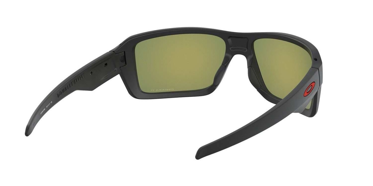 Oakley Okulary przeciwsłoneczne DOUBLE EDGE Matte Black / Prizm Ruby Polarized OO9380-05
