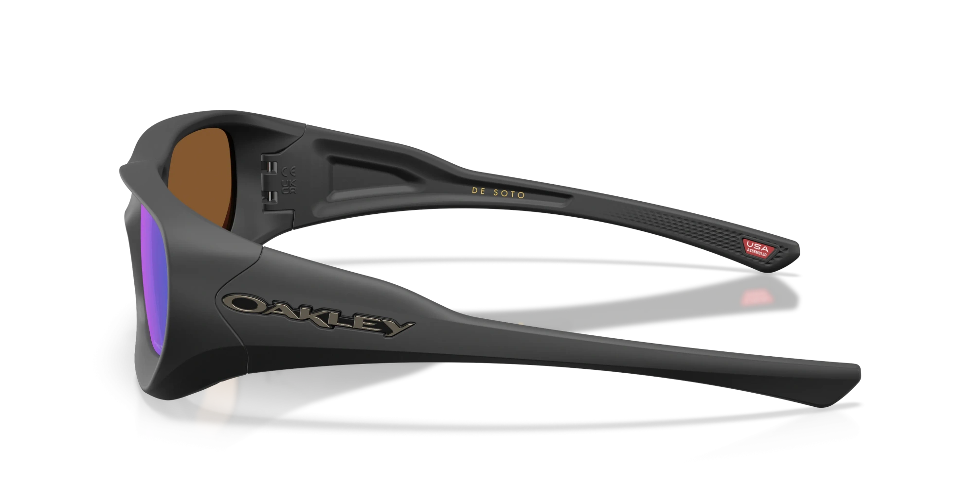Oakley Okulary przeciwsłoneczne DE SOTO Black Suede/Prizm Violet OO9494-08