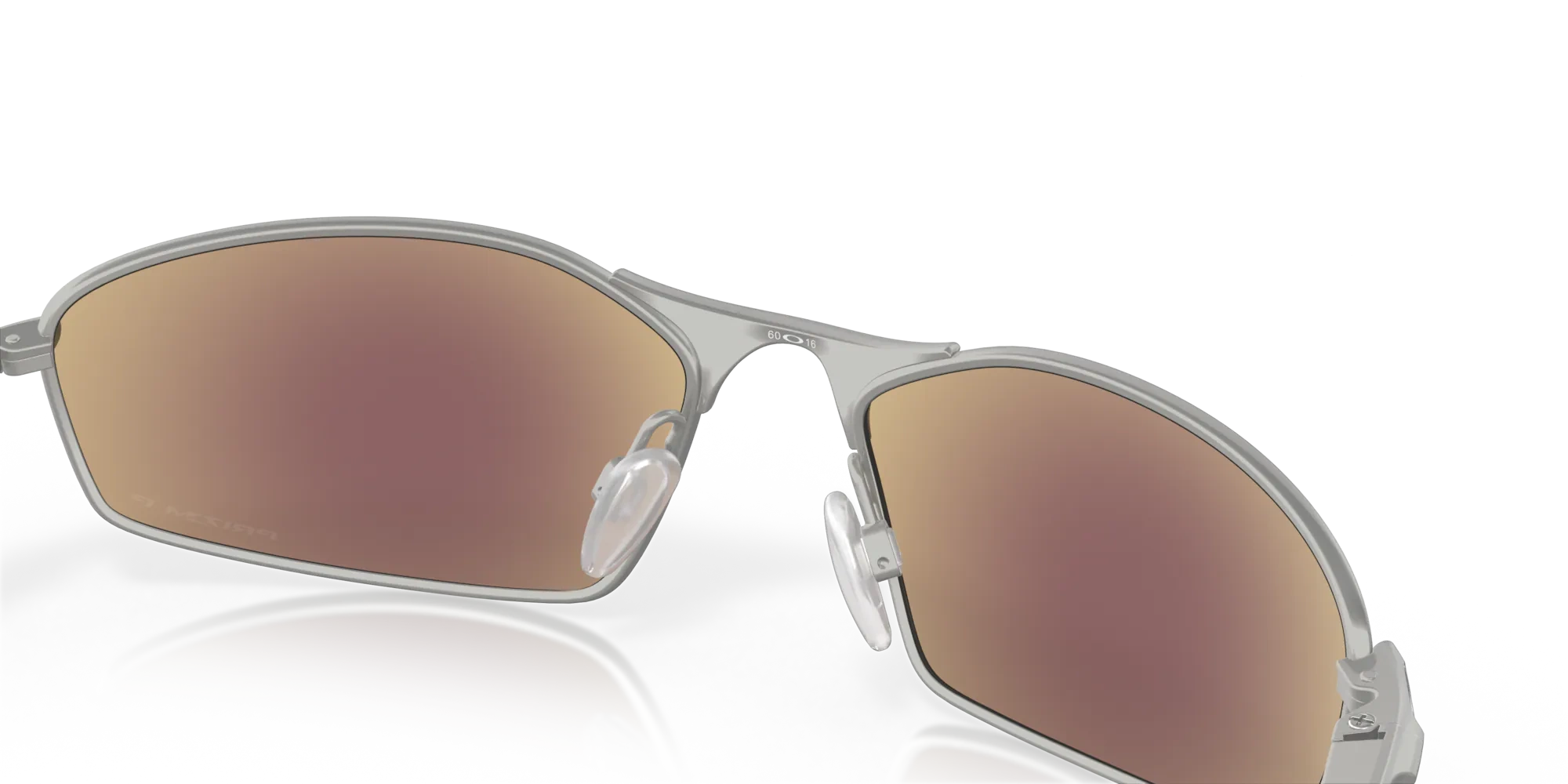 Oakley Okulary przeciwsłoneczne WHISKER Satin Chrome/Prizm Sapphire Iridium Polarized OO4141-04