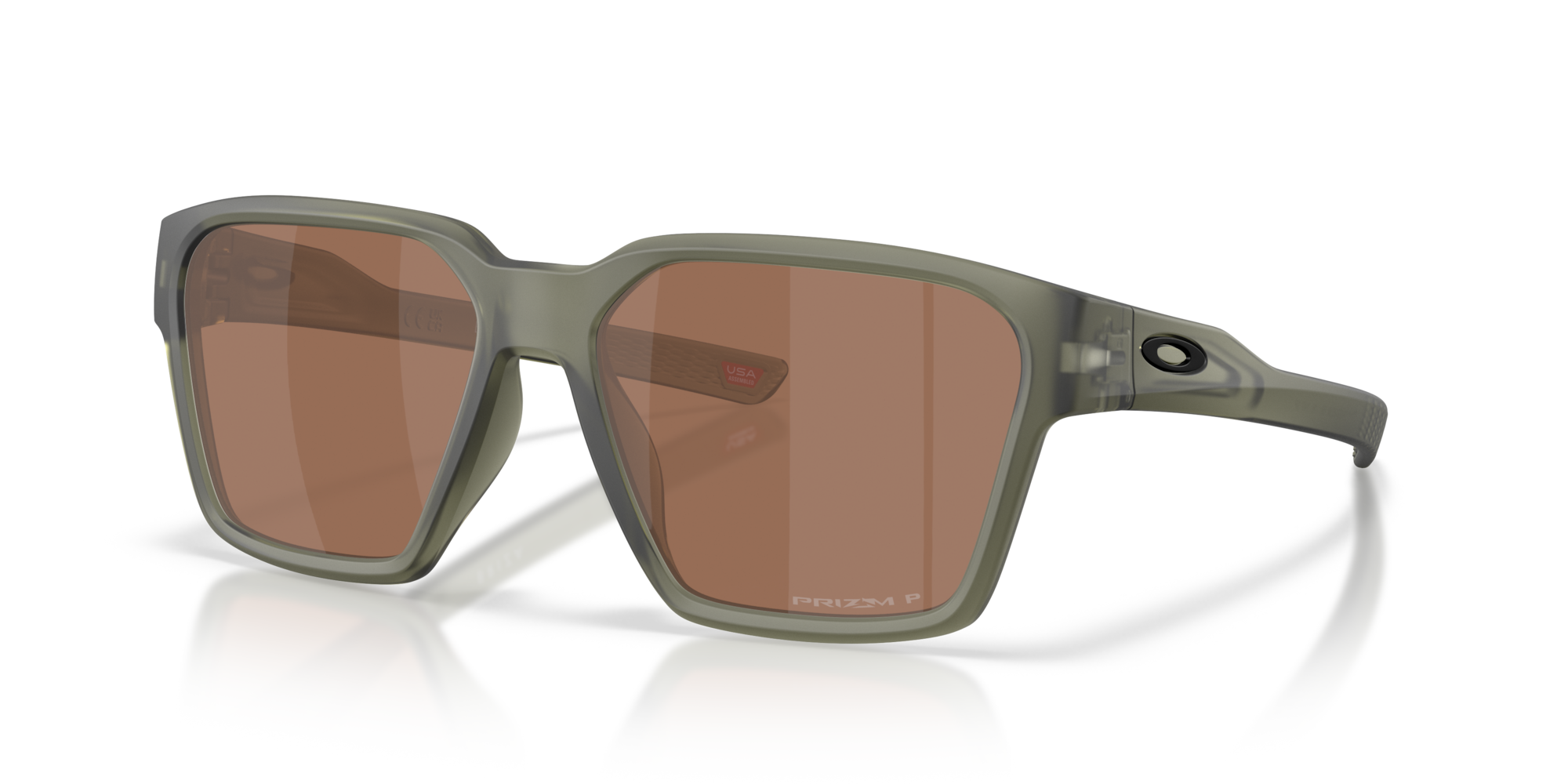 Oakley Okulary przeciwsłoneczne Briza Matte Olive Ink / Prizm Tungsten Polarized OO9497-05