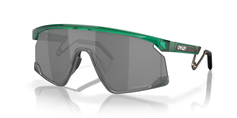 Oakley Okulary przeciwsłoneczne BXTR METAL Transparent Viridian / Prizm Black OO9237-05