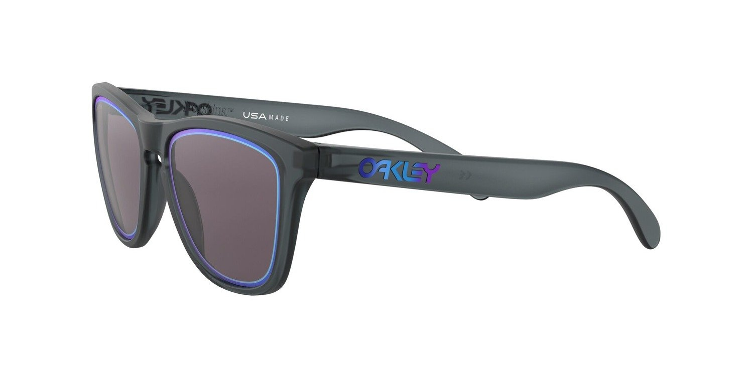 Oakley Okulary przeciwsłoneczne FROGSKINS Matte Crystal Black/Prizm Grey Sapphire Alt Iridiu OO9013-E3
