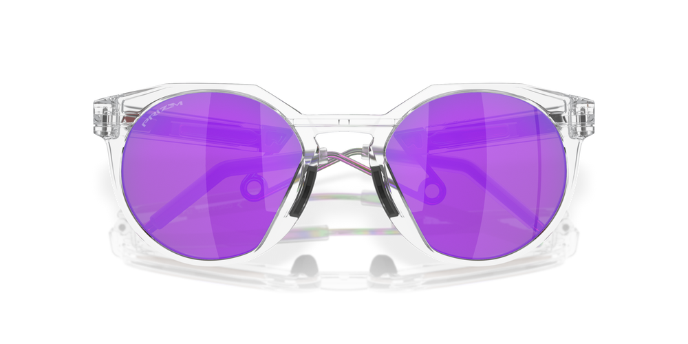 Oakley Okulary przeciwsłoneczne HSTN METAL Matte Clear / Prizm Violet OO9279-02