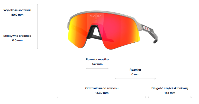 Oakley Okulary przeciwsłoneczne SUTRO LITE SWEEP Space Dust / Prizm Ruby OO9465-40