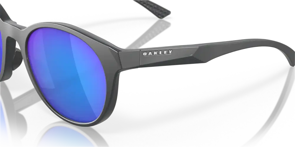 Oakley Sunglasses SPINDRIFT Matte Carbon, Prizm Sapphire Polarized OO9474-09