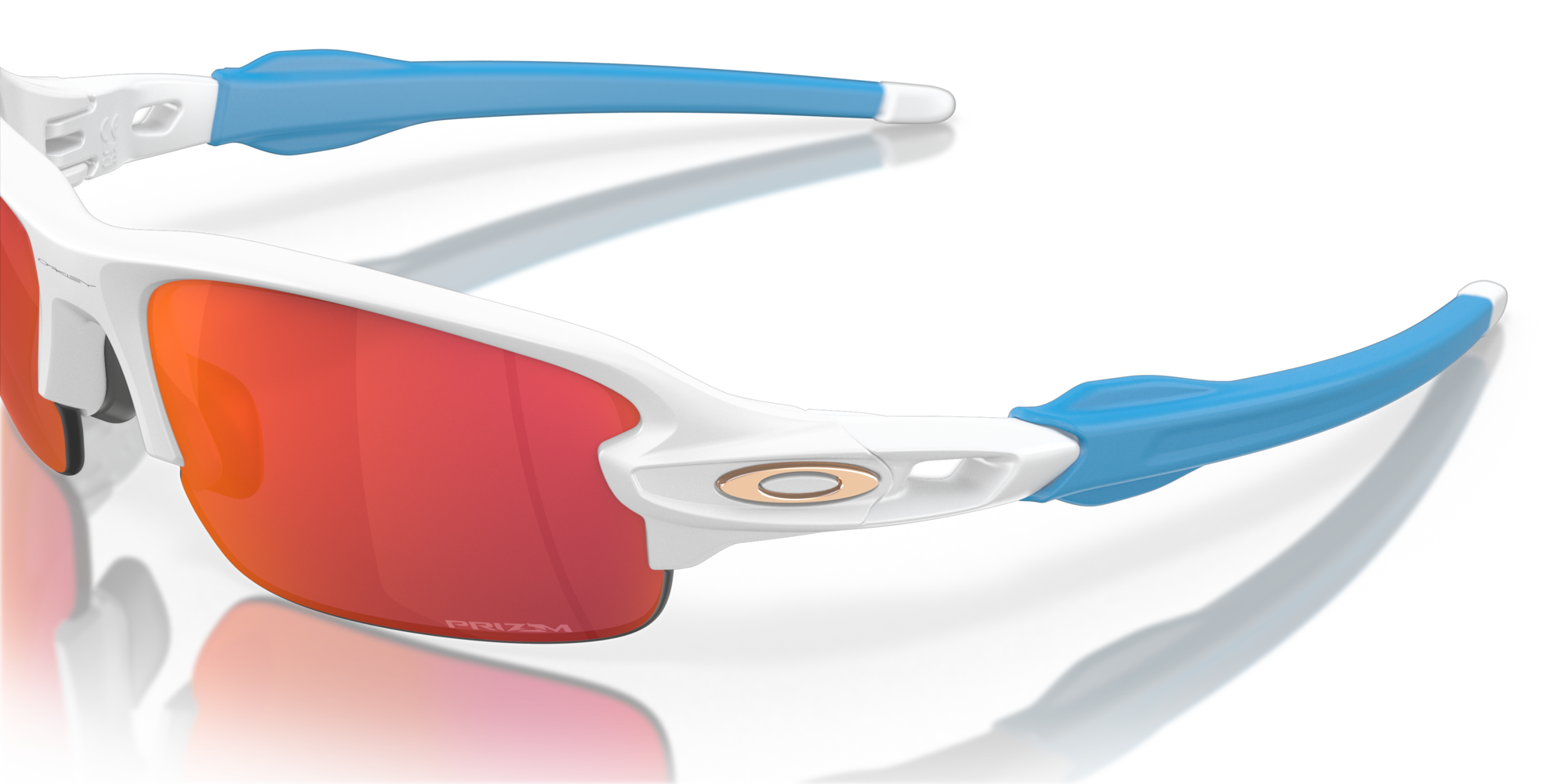 Oakley Okulary przeciwsłoneczne Flak XXS Matte White, Prizm Field OJ9008-13