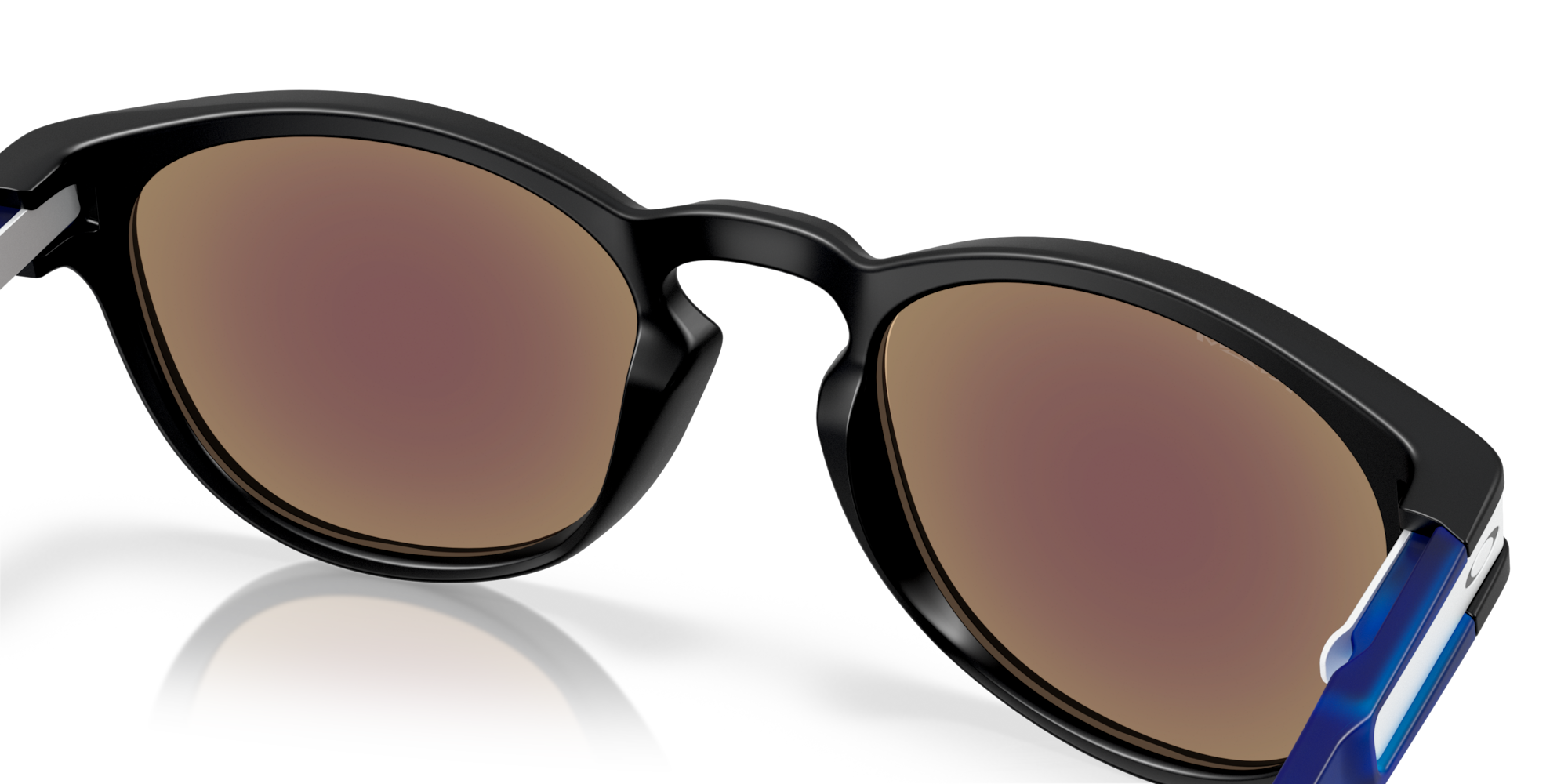 Oakley Okulary przeciwsłoneczne LATCH Matte Black/Prizm Sapphire OO9265-70