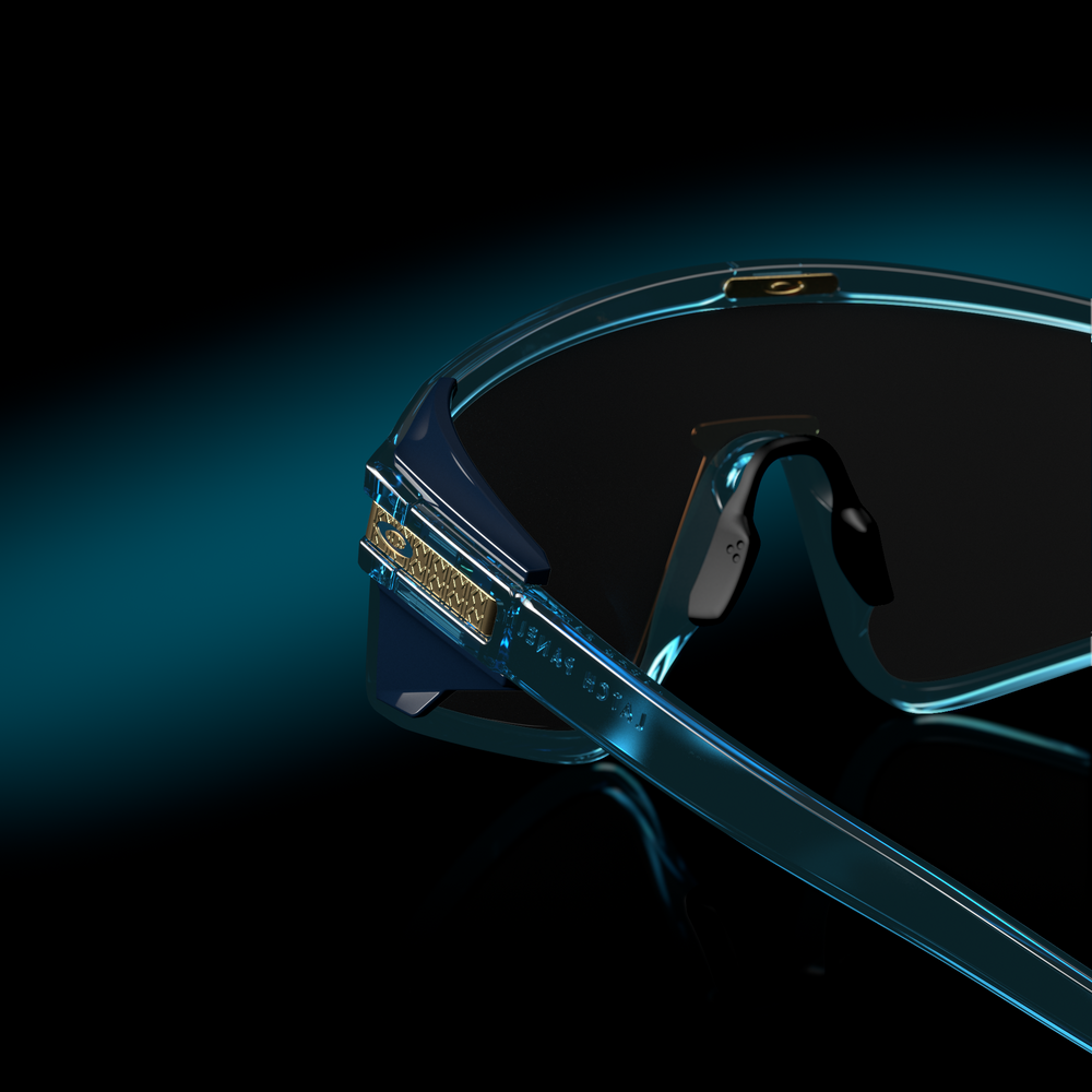 Oakley Okulary przeciwsłoneczne LATCH PANEL Kylian Mbappé Signature Transparent Stonewash / Prizm Tungsten OO9404-08