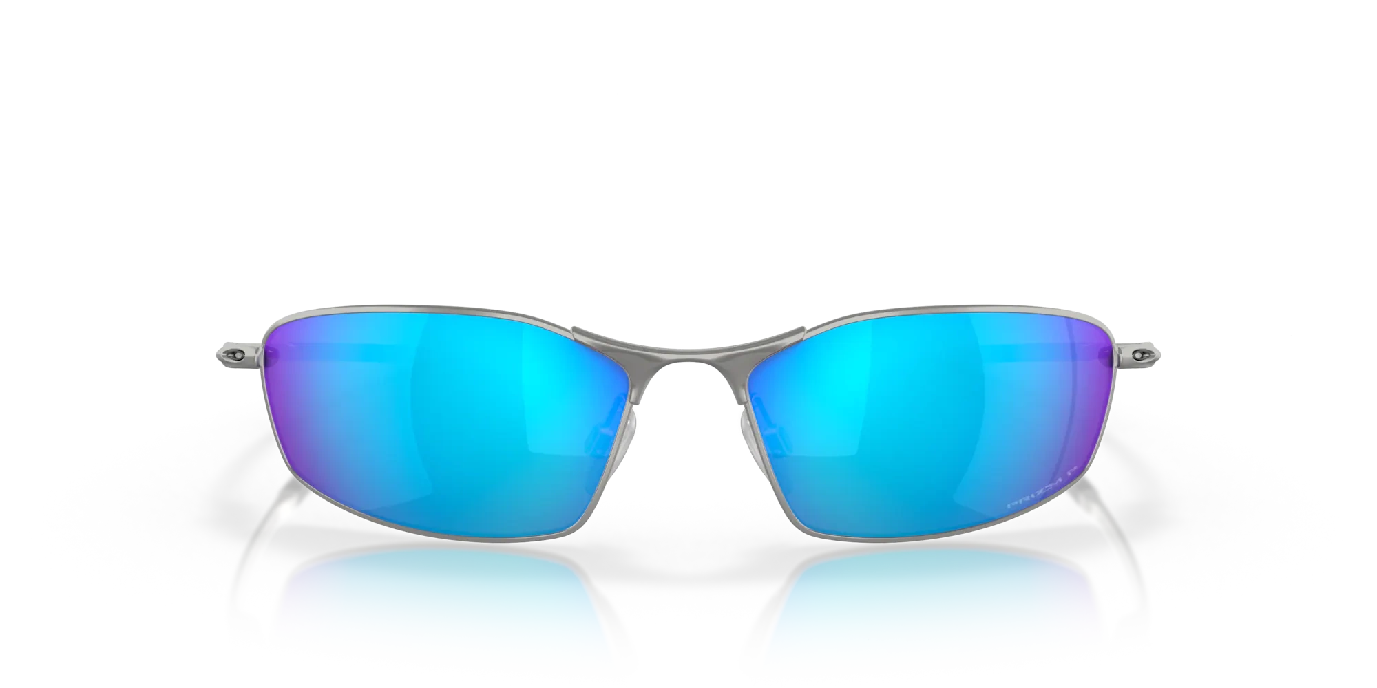Oakley Okulary przeciwsłoneczne WHISKER Satin Chrome/Prizm Sapphire Iridium Polarized OO4141-04