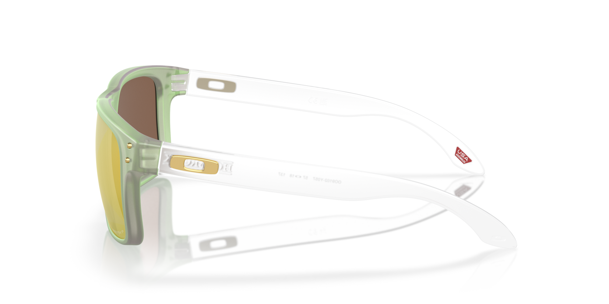 Oakley Sunglasses HOLBROOK Re-Discover Collection Dark Jade Opaline/Prizm 24k Polarized OO9102-Y0