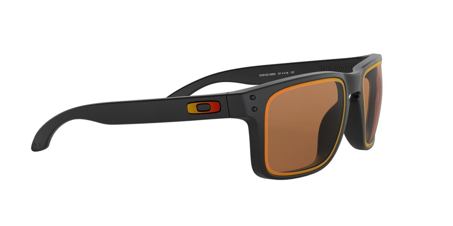 Oakley Okulary przeciwsłoneczne HOLBROOK Matte Black/Prizm Bronze Ruby Alt Iridium OO9102-G8