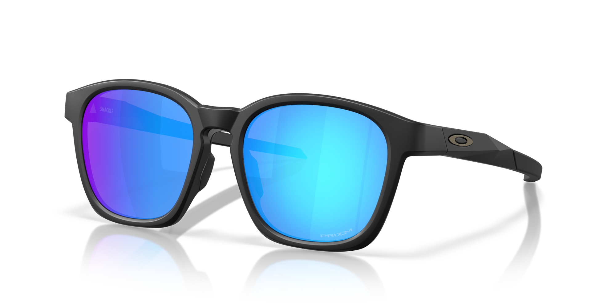 Oakley Okulary przeciwsłoneczne SHACKLE Matte Black / Prizm Saphire OO9507D-01