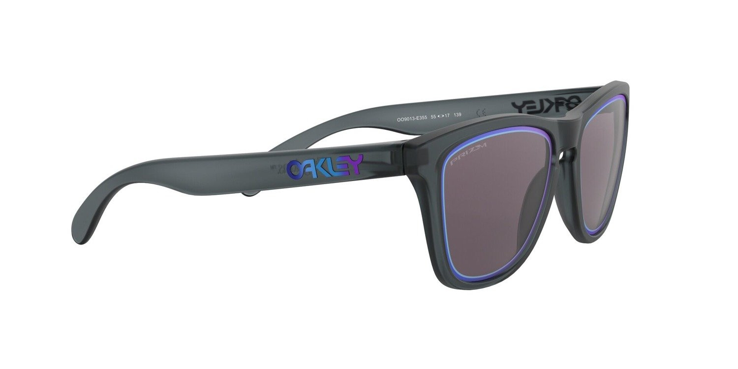 Oakley Okulary przeciwsłoneczne FROGSKINS Matte Crystal Black/Prizm Grey Sapphire Alt Iridiu OO9013-E3
