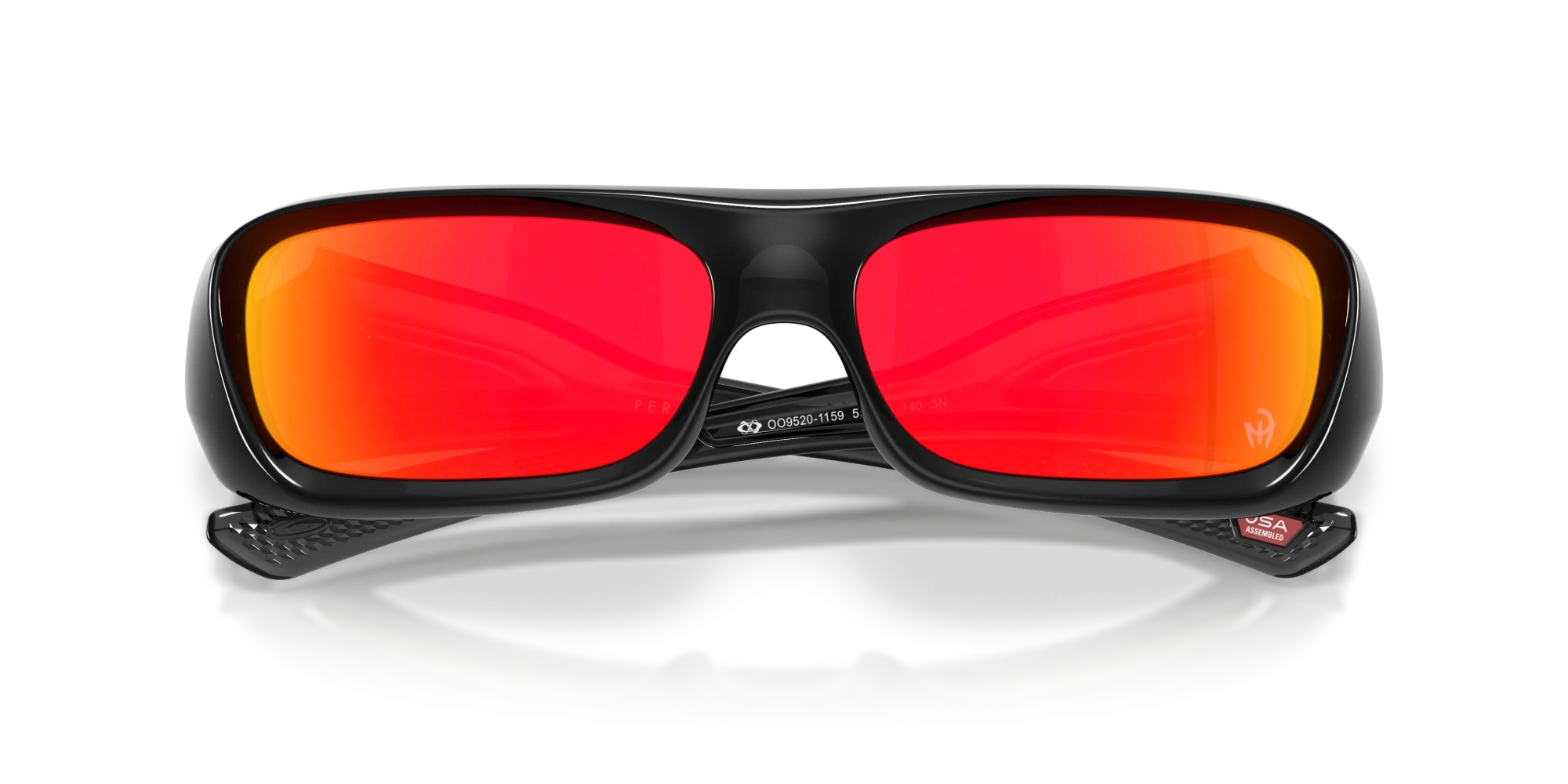Oakley Okulary przeciwsłoneczne PERMIAN Patrick Mahomes II Collection Black Ink/Prizm Ruby OO9520-11