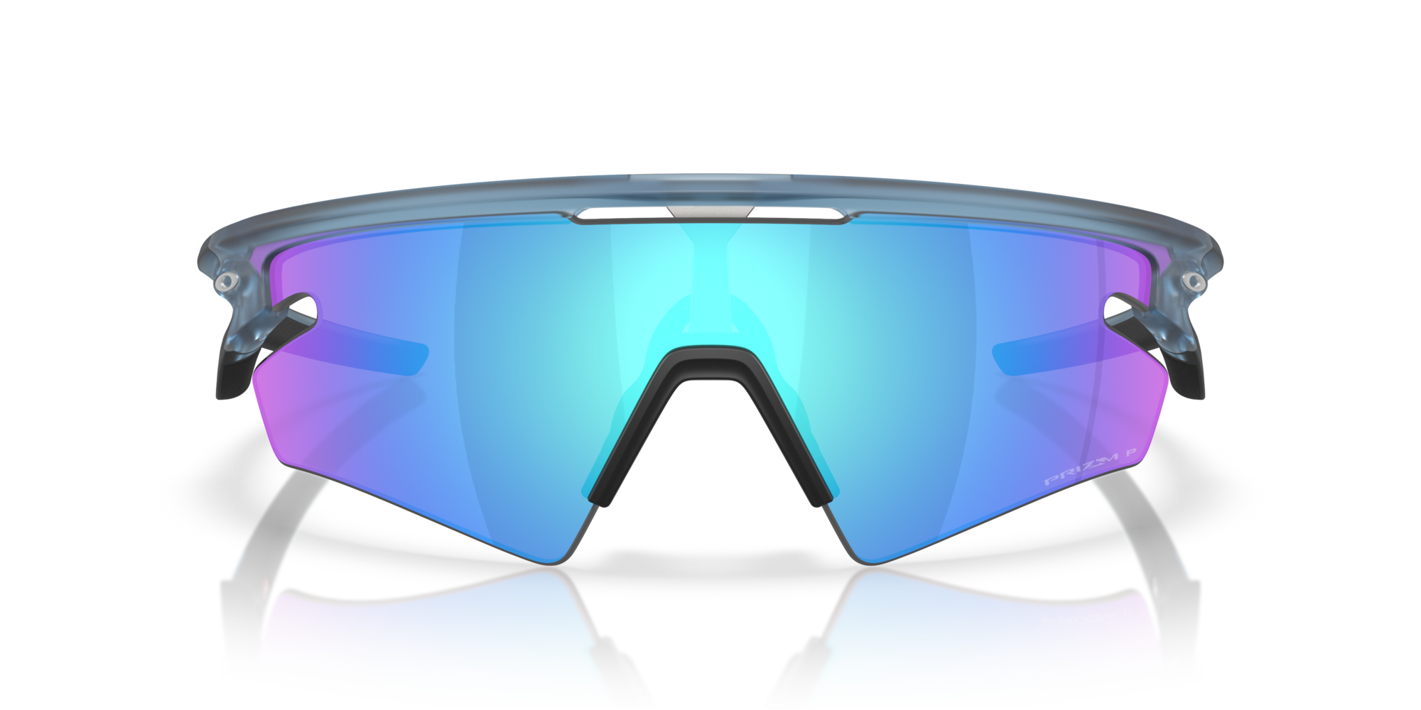 Oakley Okulary przeciwsłoneczne SPHAERA SLASH Matt Transparent Stonewash / Prizm Sapphire Polarized OO9499-03