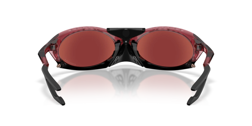 Oakley Sunglasses PLANTARIS Transparent Iron Red/Prizm Snow Black Iridium OO9437-16