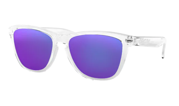 Oakley Okulary Przeciwsłoneczne FROGSKINS Polished Clear/Violet Iridium OO9013 - 24-305