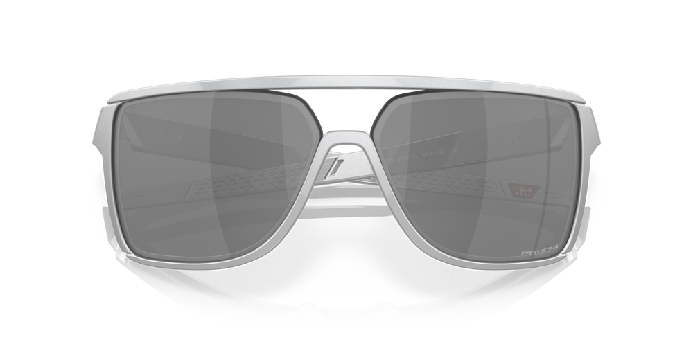 Oakley Okulary przeciwsłoneczne CASTEL X Silver / Prizm Black OO9147-07