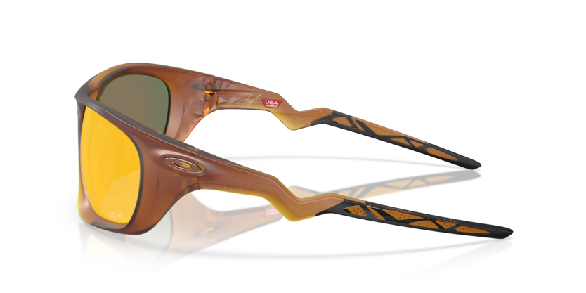 Oakley Okulary przeciwsłoneczne LATERALIS Kylian Mbappé Signature Matte Dark Amber / Prizm Ruby OO9431-16