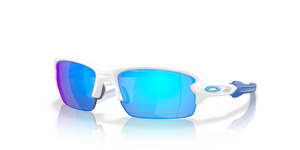 Oakley Sunglasses Flak XS Matte White, Prizm Sapphire OJ9005-16