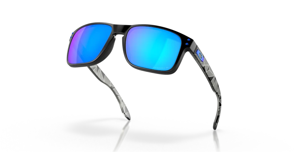 Oakley Sunglasses HOLBROOK Matte Black Prizmatic/Prizm Sapphire Polarized OO9102-H0