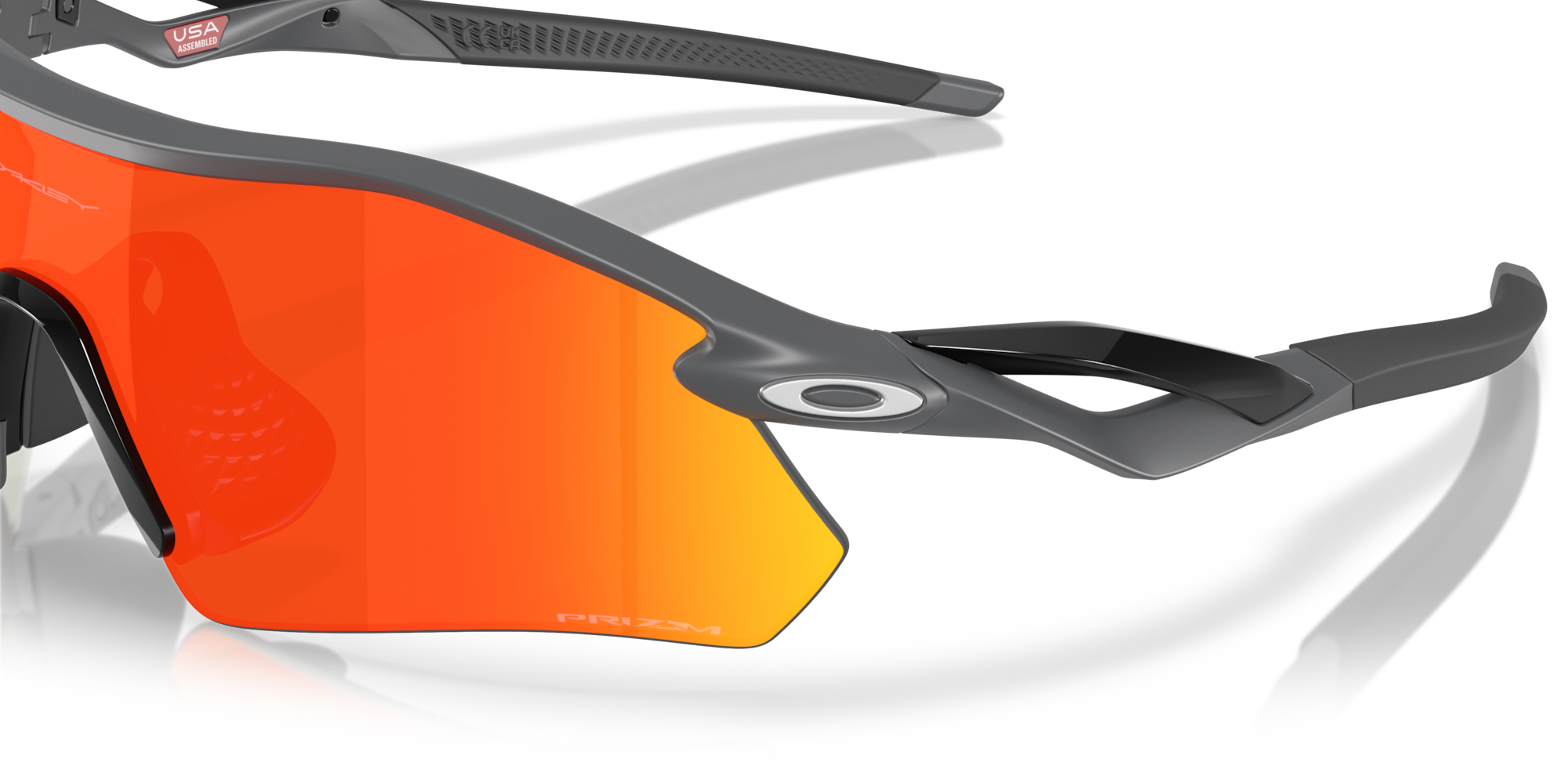 Oakley Okulary przeciwsłoneczne RADAR PLATE Matte Carbon / Prizm Ruby OO9495D-03