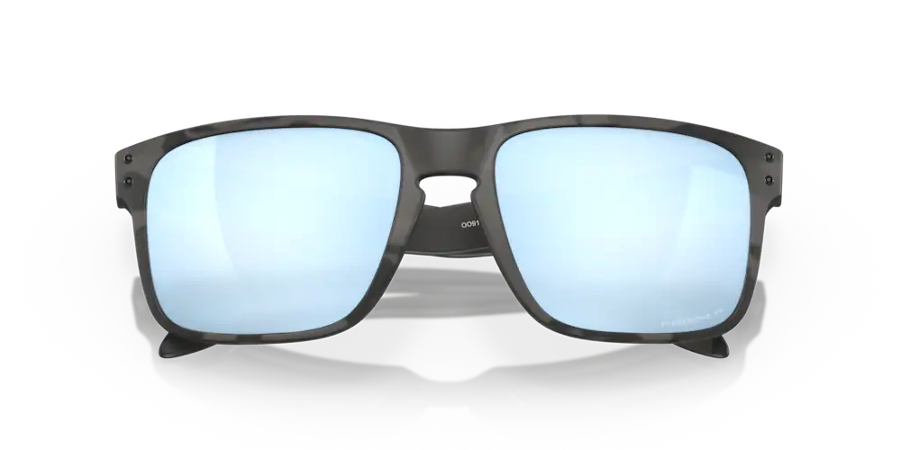 Oakley Sunglasses HOLBROOK Matte Black Camo/Prizm Deep Water Polarized OO9102-T9