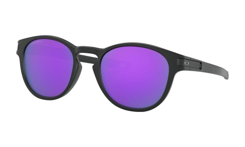 Oakley Okulary przeciwsłoneczne LATCH Matte Black/Prizm Violet OO9265-55