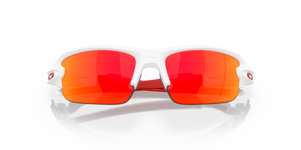 Oakley Sunglasses Junior FLAK XXS Matte White, Prizm Ruby OJ9008-09