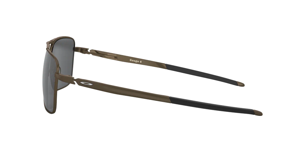 Oakley Okulary przeciwsłoneczne  GAUGE 6 Pewter/Prizm Black Polarized OO6038-06