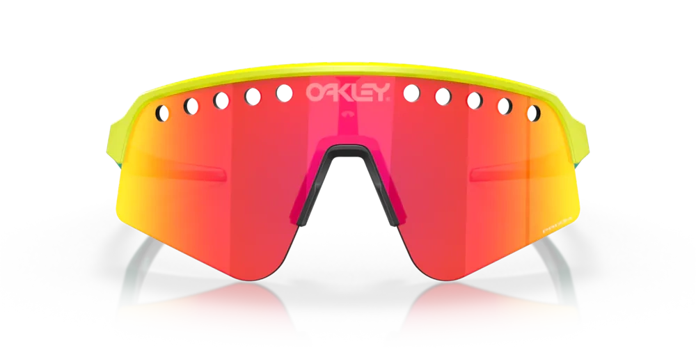 Oakley Sunglasses SUTRO Lite Sweep Vented Tennis Ball Yellow, Prizm Ruby OO9465-06