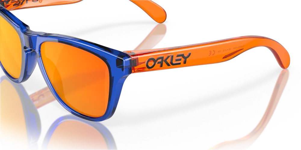 Oakley Sunglasses Junior FROGSKINS XXS Crystal Blue, Prizm Ruby OJ9009-06