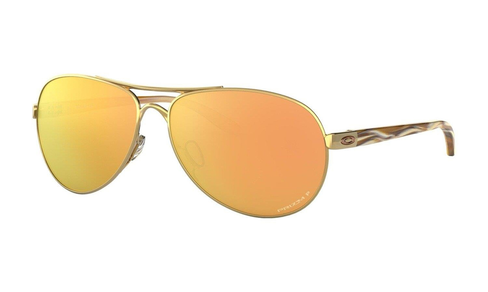 Oakley Okulary przeciwsłoneczne FEEDBACK Polished Gold/Prizm Rose Gold Polarized OO4079-37