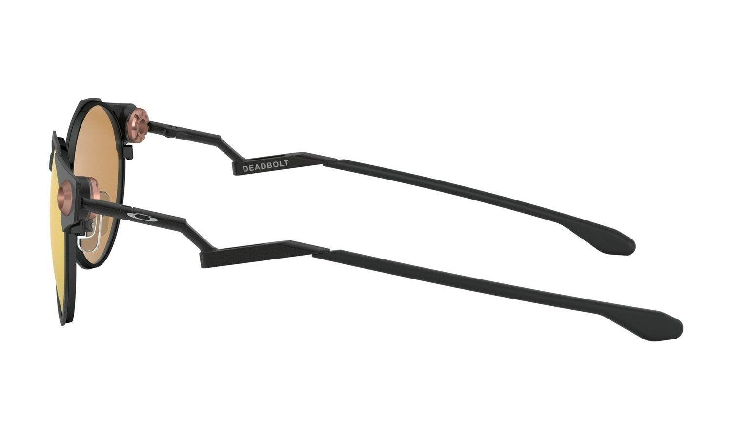 Oakley Sunglasses DEADBOLT Satin Black/Prizm Rose Gold Polarized OO6046-04