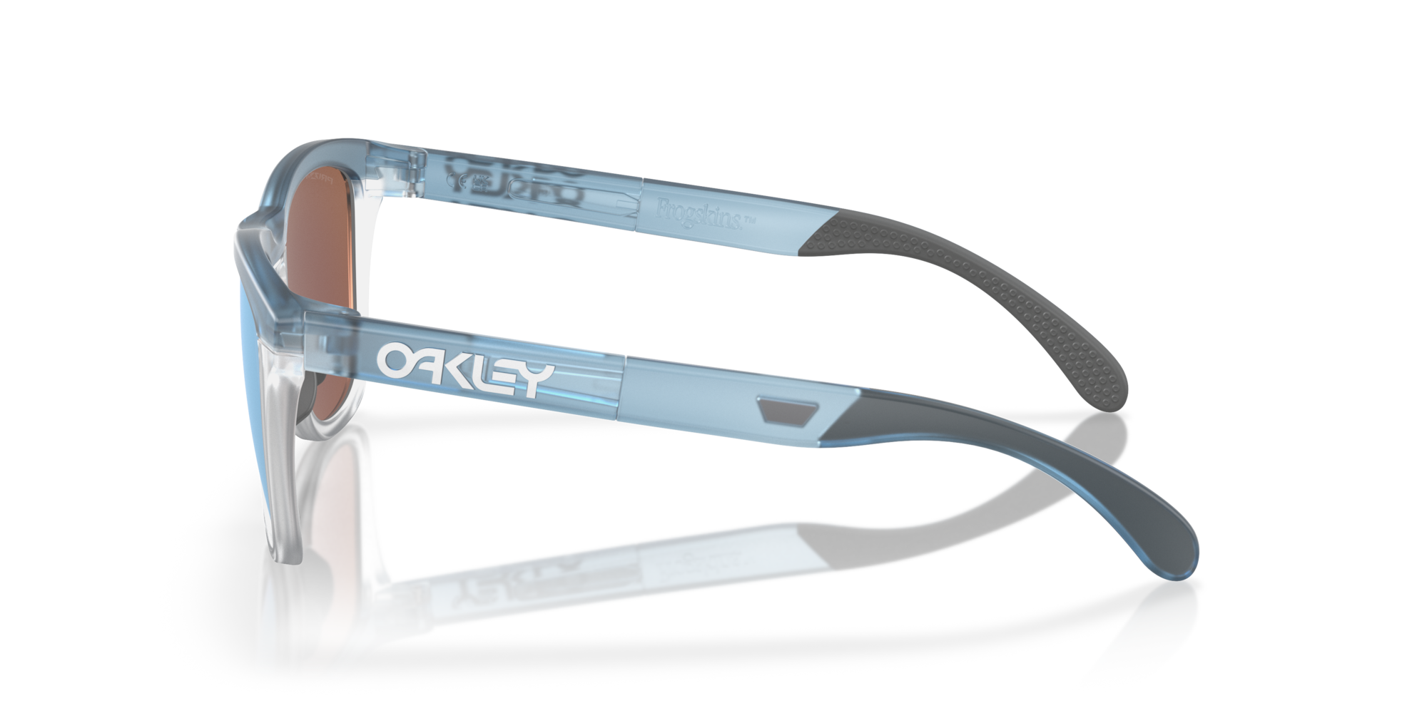 Oakley Sunglasses FROGSKINS RANGE Transparent Stonewash/Prizm Deep Water Polarized OO9284-09
